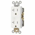 American Imaginations 20 AMP Rectangle White Electrical Receptacle Plastic-Aluminum AI-36844